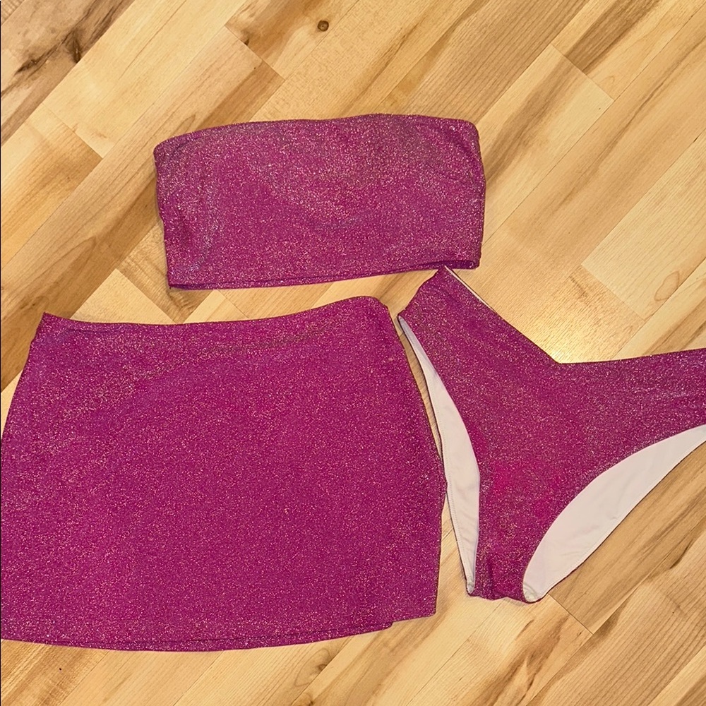 Victoria's Secret Pink Glitter Bikini Set